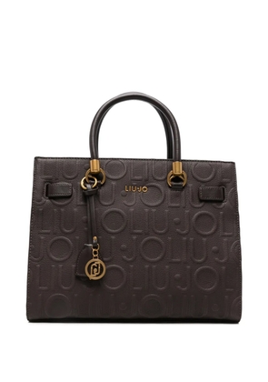 LIU JO logo-embossed tote bag - Brown