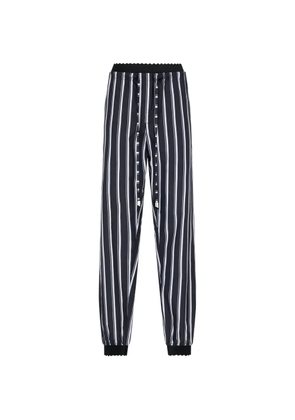 The Attico white and navy blue pants