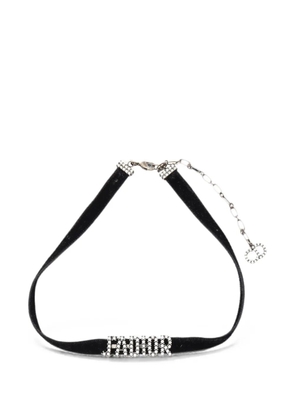 Christian Dior Pre-Owned 2010s J'ADIOR rhinestone choker necklace - Black