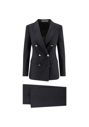 Tagliatore double-breasted peak-lapels suit - Black