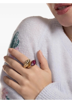 EDINA KISS lip-shaped tourmaline ring - Gold