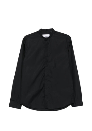 Costumein mandarin-collar concealed-fastening shirt - Black