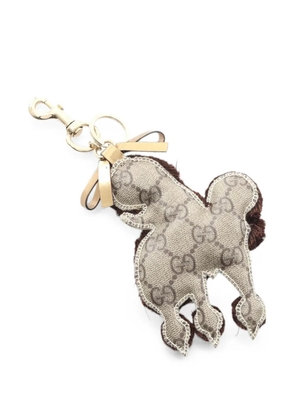 Gucci Pre-Owned 2010s Gutchori Lulu GG Plus poodle bag charm - Brown