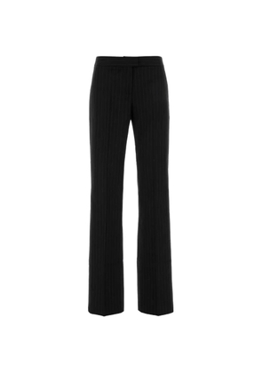 THE ANDAMANE Gladys pinstriped trousers - Black