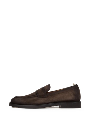 Officine Creative Opera Flexi 101 suede penny loafers - Brown