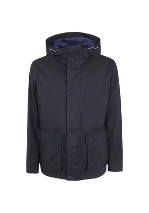 Herno hooded cotton jacket - Blue