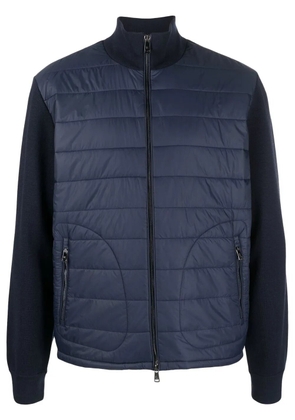Ralph Lauren Purple Label zip-front padded-panel sweater - Blue