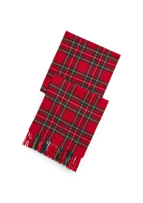 Polo Ralph Lauren plaid cashmere scarf - Red