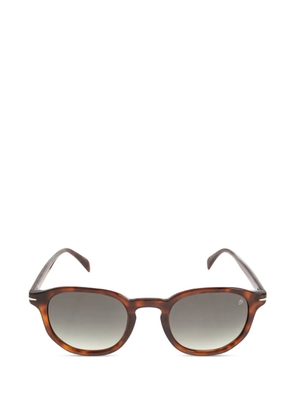 Eyewear by David Beckham tortoiseshell-effect round-frame sunglasses - Brown