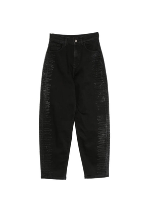 LIU JO rhinestone-embellished jeans - Black