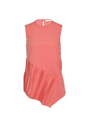 Club21 pleated-panel blouse - Orange