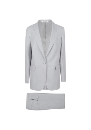 Tagliatore single-breasted linen suit - Grey