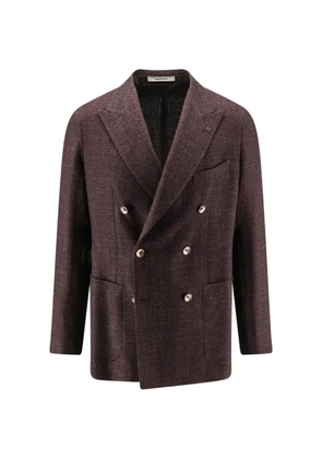 Tagliatore double-breasted peaked-lapel blazer - Brown