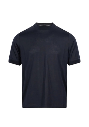 Canali mock-neck T-shirt - Blue