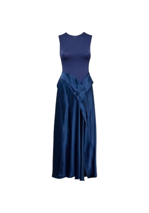 Acler Medici draped maxi dress - Blue