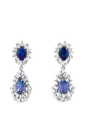Suzanne Kalan sapphire drop earrings - Silver