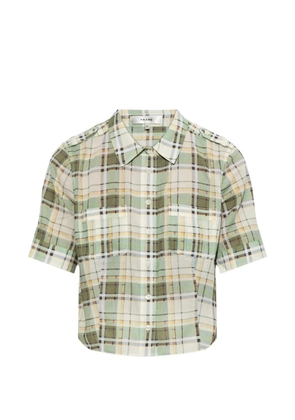 FRAME checked short-sleeve shirt - Green