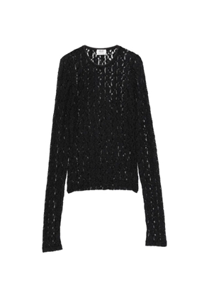 LIU JO lace long-sleeve T-shirt - Black