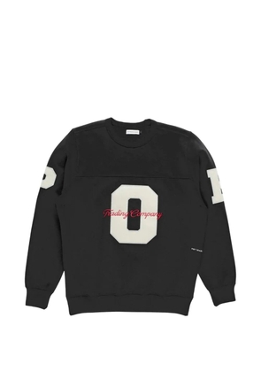 Pop Trading Company logo-patch crew-neck sweater - Black