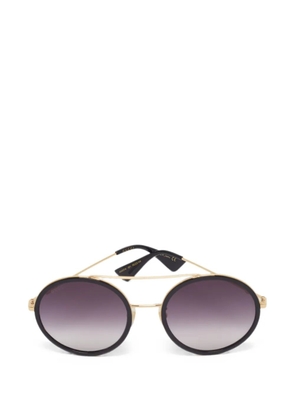 Gucci Pre-Owned round-frame sunglasses - Black