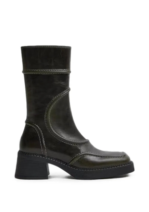 Miista Malene contrast-stitched boots - Green