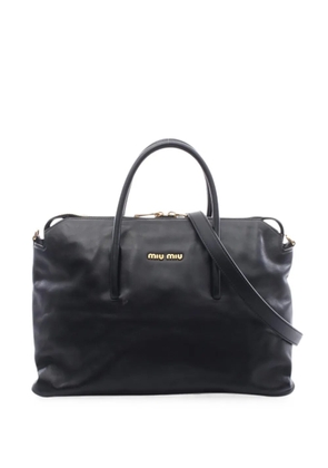 Miu Miu Pre-Owned 2010s leather tote bag - Black