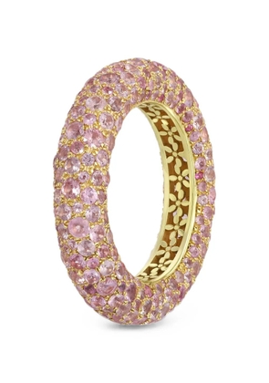 Octavia Elizabeth Blossom Bubble pink sapphire ring - Gold