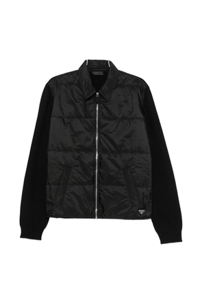 Prada quilted bomber jacket - Black
