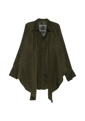 Ziggy Chen button-fastening long-sleeve shirt - Green