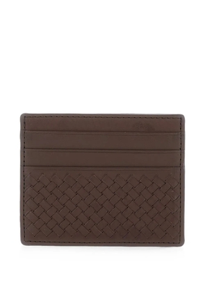 DRAGON DIFFUSION woven leather card holder - Brown