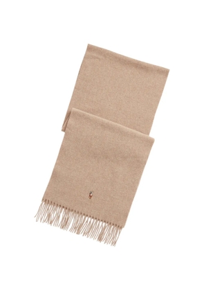 Polo Ralph Lauren Pony fringe-trimmed scarf - Neutrals