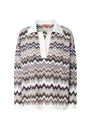 Missoni zigzag-knit sweater - White