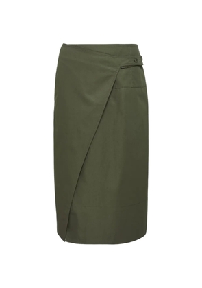 Club21 Camille wrap midi skirt - Green