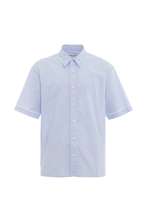 SOLID HOMME piping-detail short-sleeve shirt - Blue