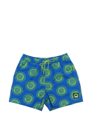 Deus Ex Machina Portal graphic-print swim shorts - Blue