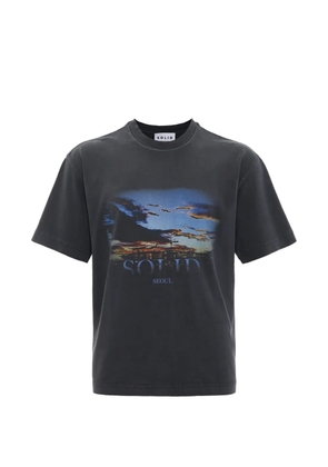 SOLID HOMME Solid Seoul graphic-print T-shirt - Grey