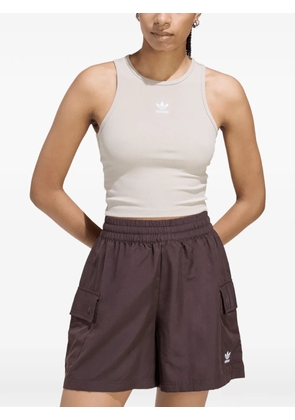 adidas ribbed-knit tank top - Neutrals