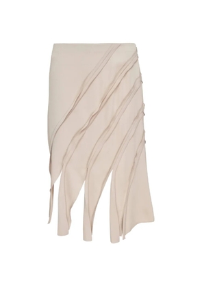 Club21 Daisy diagonal-stripe skirt - Neutrals