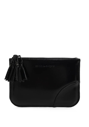 Comme Des Garçons Zipper Medley tassel-detail leather wallet - Black