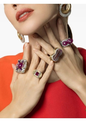 David Webb Avenue tourmaline and diamond ring - Gold