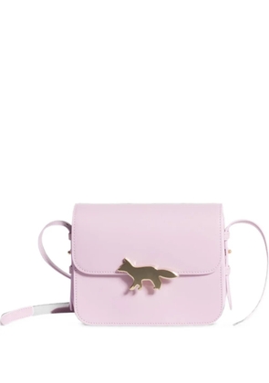 Maison Kitsuné Edie fox-plaque shoulder bag - Pink
