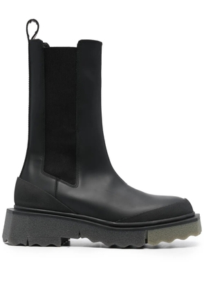 Off-White Calf Sponge leather chelsea boots - Black