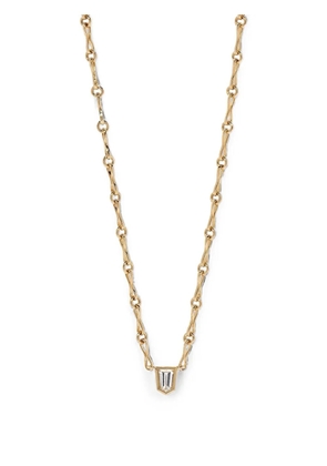 Azlee Bullet diamond necklace - Gold