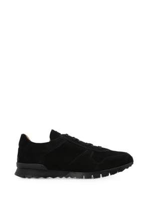 Kiton suede classic-lacing sneakers - Black