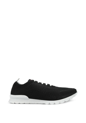 Kiton mesh-knit lace-up sneakers - Black