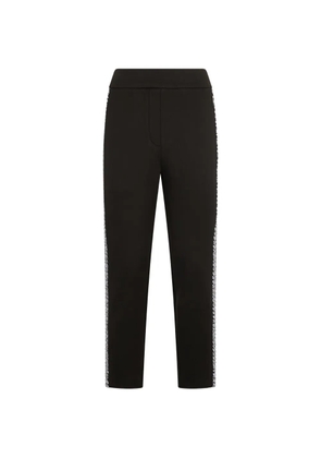 Moorer side-stripe tailored trousers - Black