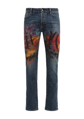 Moorer Pavel five-pockets jeans - Blue