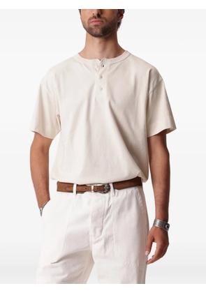 Fortela Bliss button-fastening T-shirt - Neutrals