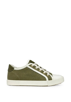 Geox D Blomiee contrast-trim low-top sneakers - Green