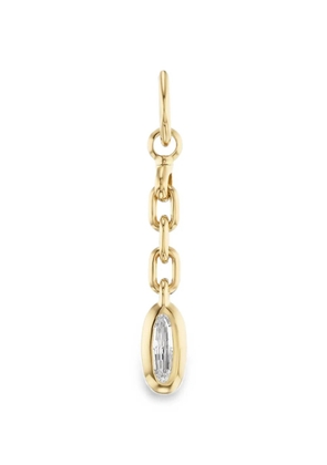 Uniform Object Carriage Drop diamond pendant - Gold